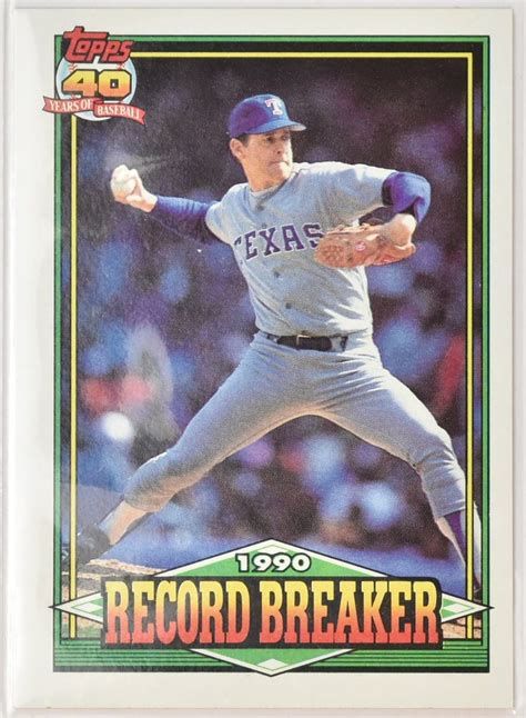 nolan ryan record breaker topps.